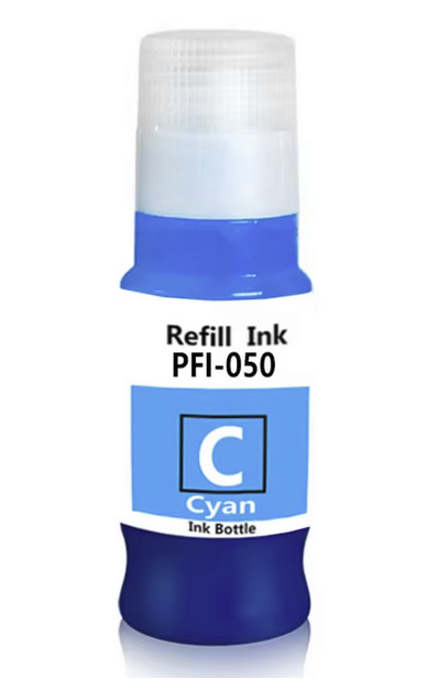 Compatible Canon PFI-050C Cyan Ink Bottle
